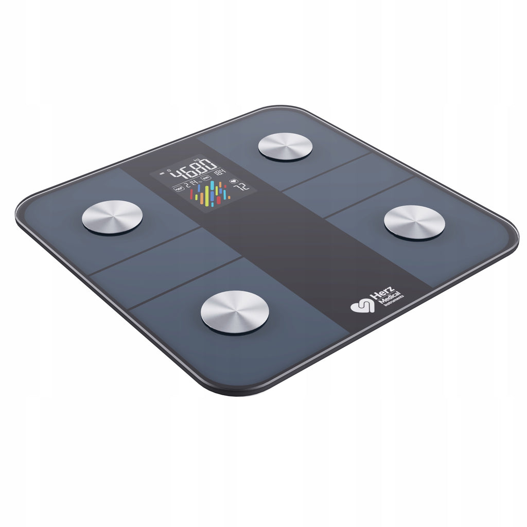 Inteligentna waga łazienkowa Bluetooth – czarna